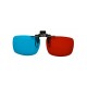 3D bril rood/cyaan Clip-on