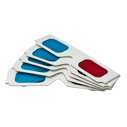 3d Bril Karton Rood Cyaan 5 Stuks